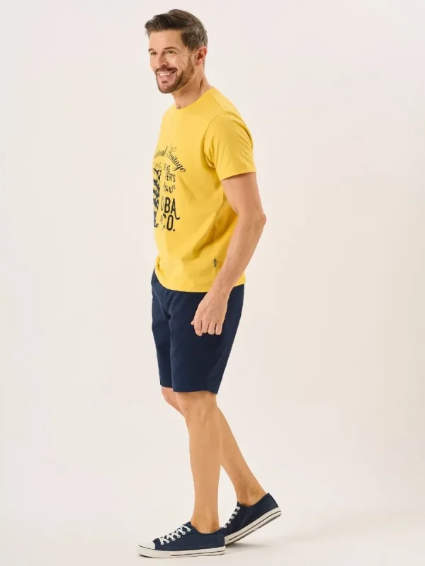 Quba & Co Yellow Sand Nautical Boat Print T-Shirt - Collins Sale
